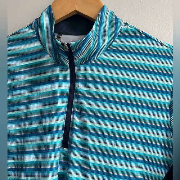 ADIDAS Golf womens size large long sleeve 1/4 zip sun protection shirt - Picture 8 of 8